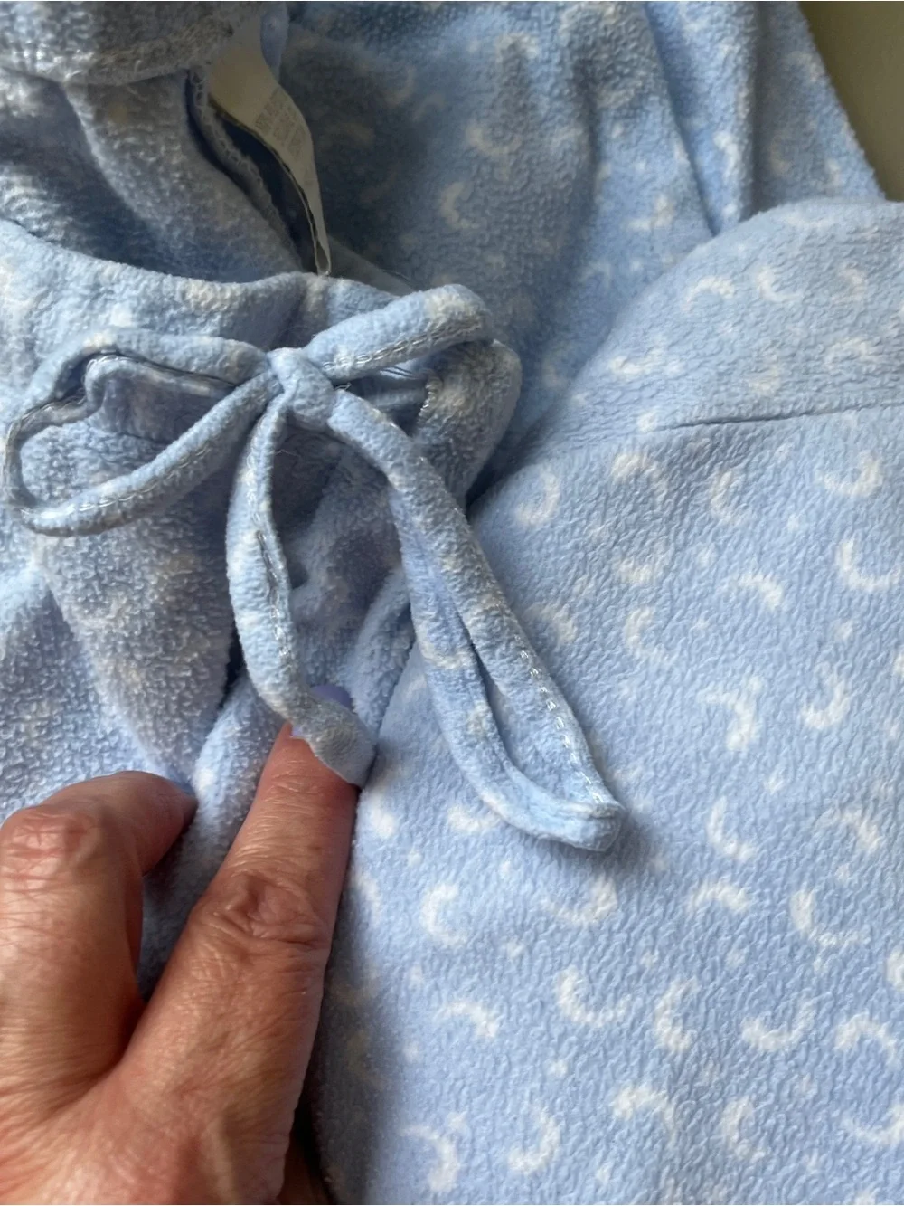Eileen West Light Blue Microfleece Pajama Set